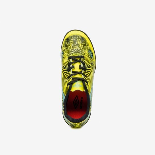 Chuteira Society Umbro Orbit Infantil [Cor: Amarelo E Preto - Tamanho: 31]